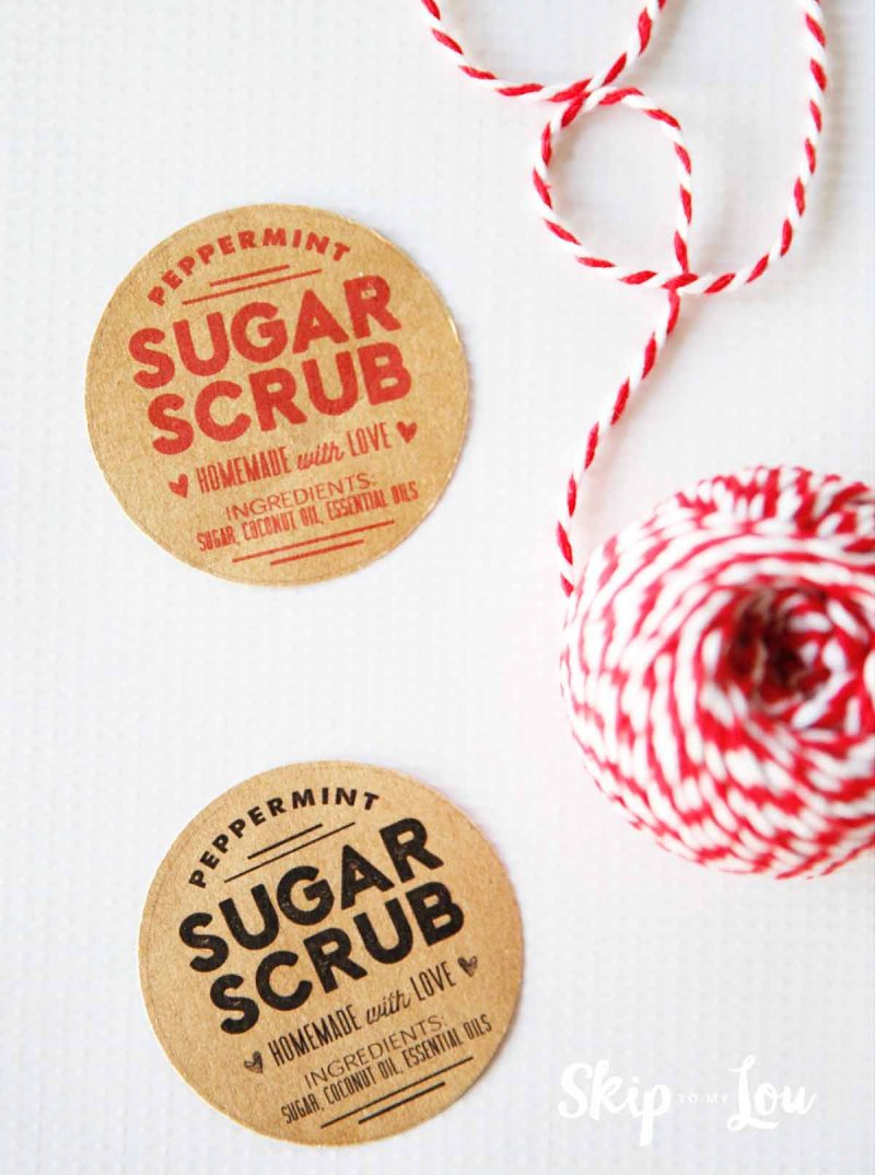 Sugar Scrub Recipe With Free Printable Labels | Skip To My Lou - Free Printable Sugar Scrub Labels