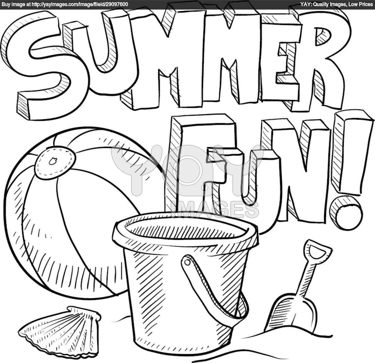 Summer Coloring Pages To Download And Print For Free | Kids Ideas - Free Printable Beach Coloring Pages