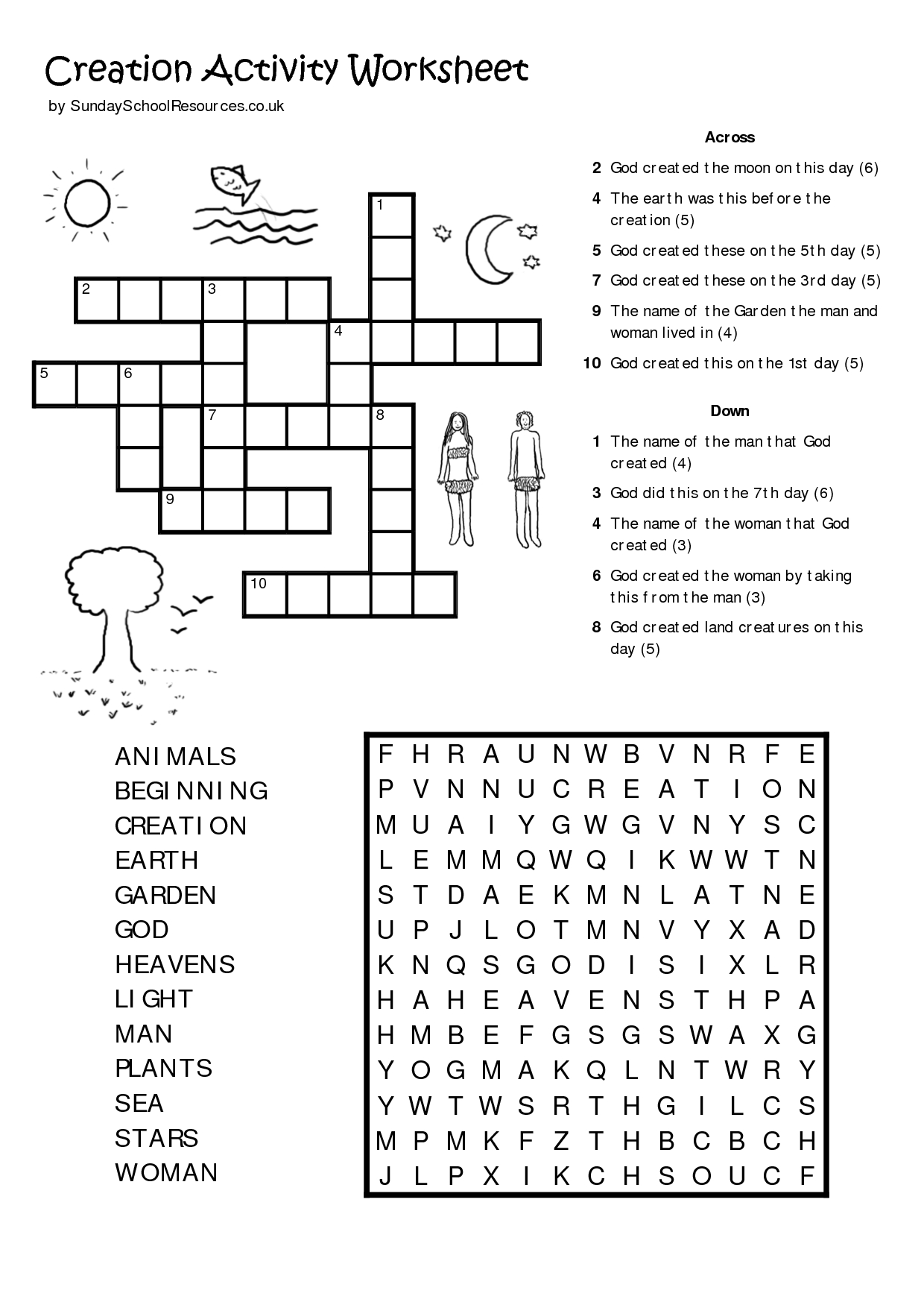 Sunday School Printables | Sunday School Worksheet | Kids Bible - Free Printable Bible Games For Youth