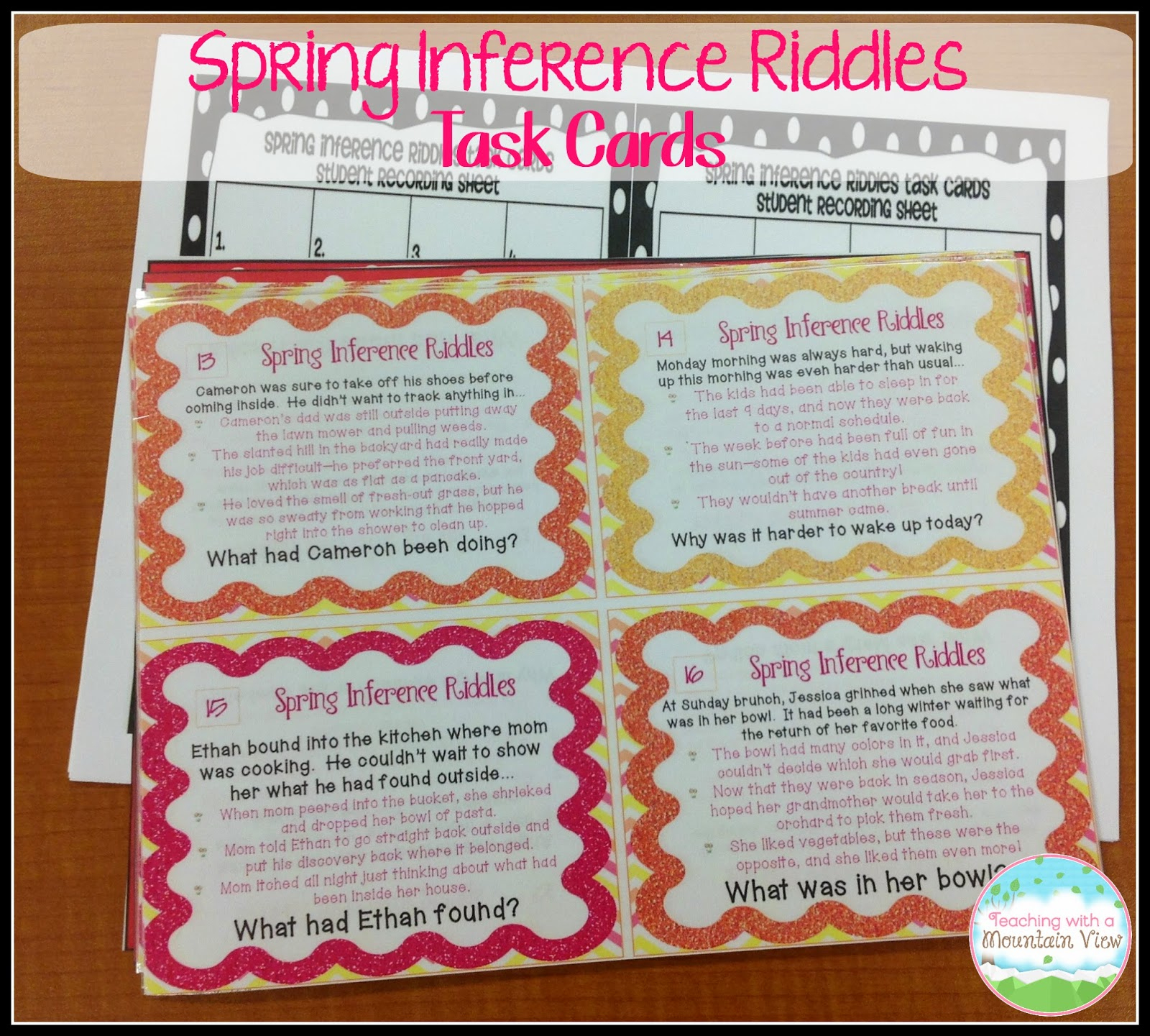 Task Card Corner - Free Printable Kindergarten Task Cards