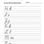 Teaching Cursive Writing Worksheet Printable   May Need This Because   Free Printable Script Writing Worksheets