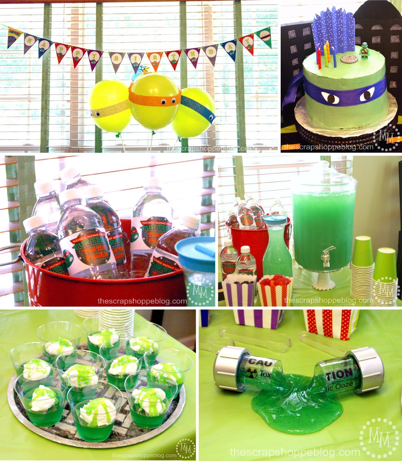 Teenage Mutant Ninja Turtle (Tmnt) Birthday Party - The Scrap Shoppe - Free Printable Tmnt Food Labels