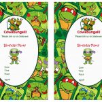 Teenage Mutant Ninja Turtles Birthday Invitations | Birthday Printable   Free Printable Ninja Turtle Birthday Invitations