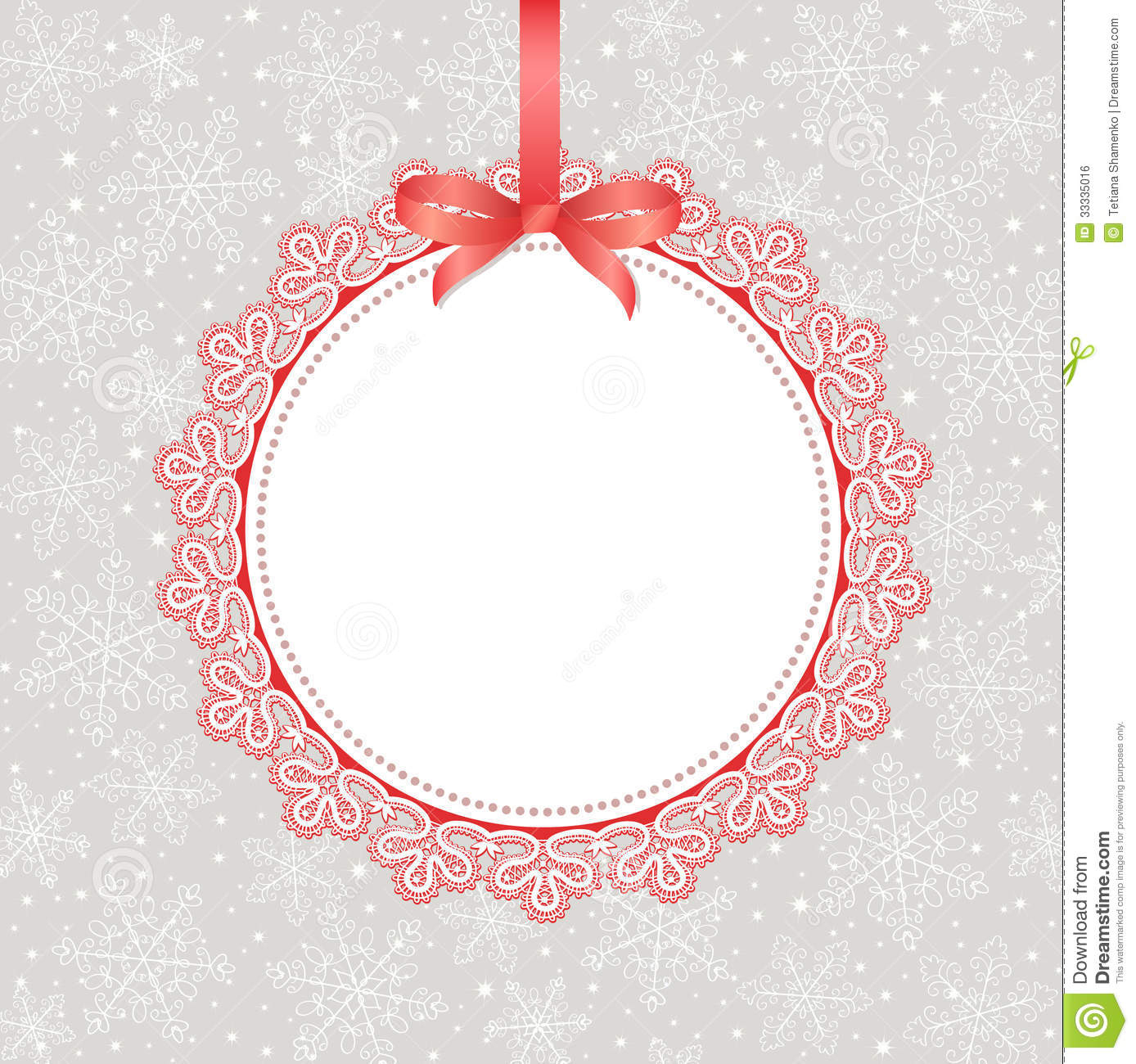 Template Frame Design For Greeting Card Stock Illustration - Free Online Christmas Photo Card Maker Printable