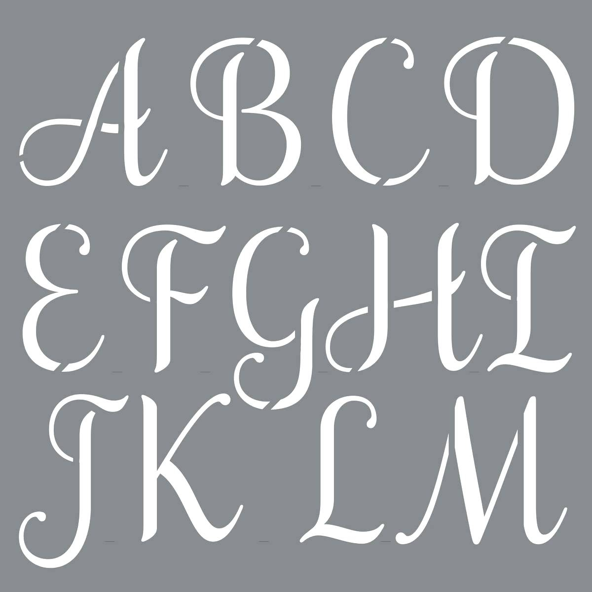 Template Letters Stencil Free Printable Letter Stencils Personally - Free Printable Alphabet Stencils Templates