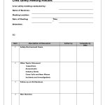 Template: Meeting Minutes Template   Meeting Minutes Template Free Printable