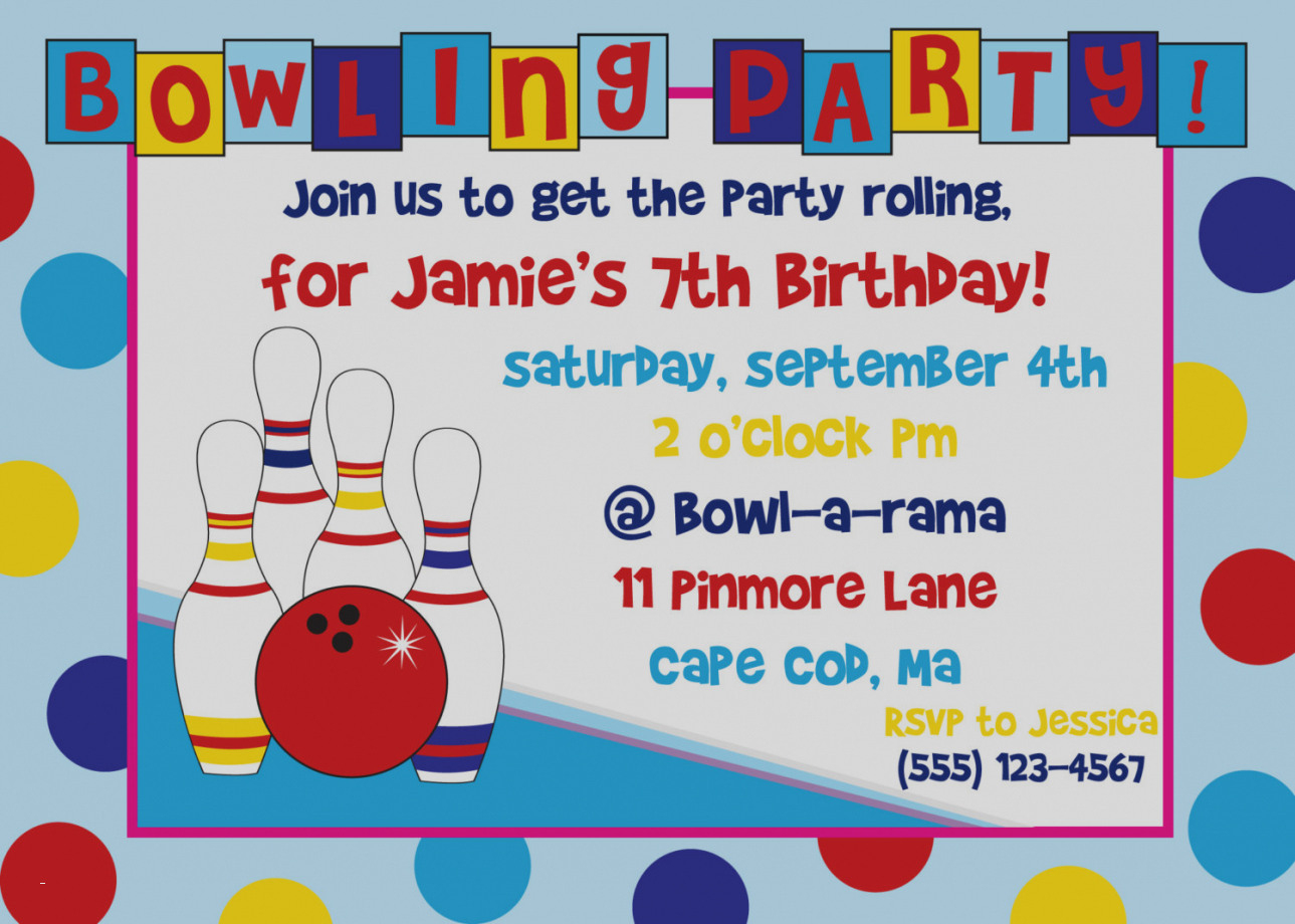 Th Birthday Party Invitations Lovely Best Free Printable Bowling - Free Printable Bowling Birthday Party Invitations