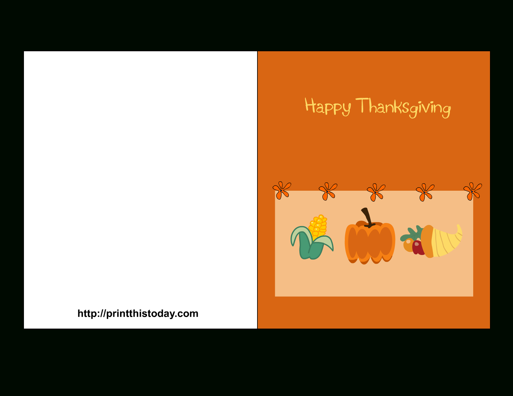 Thanksgiving Black And White Stock Card For Kids Printable - Rr - Free Printable Thanksgiving Cards