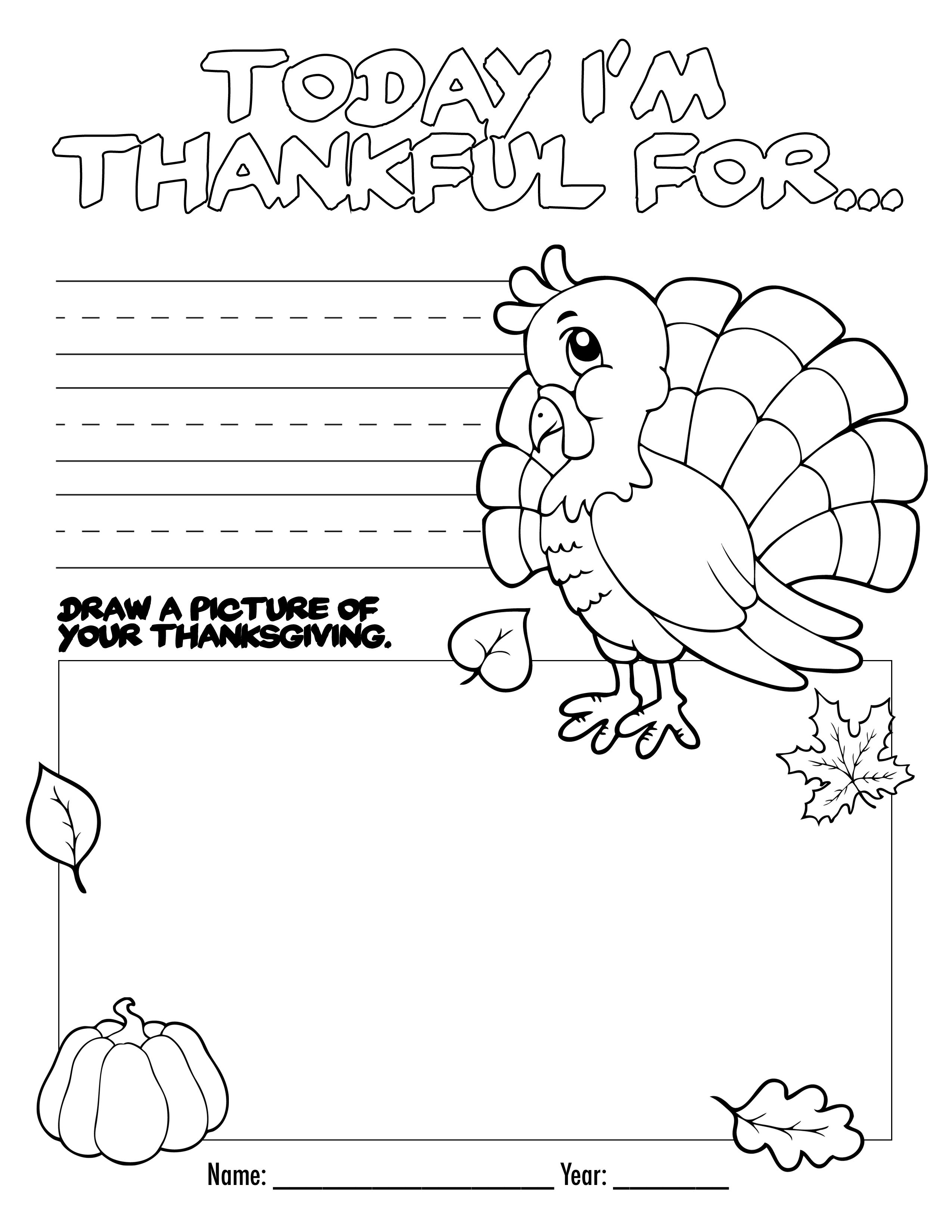 Thanksgiving Coloring Book Free Printable For The Kids! | Bloggers - Free Printable Kindergarten Thanksgiving Activities