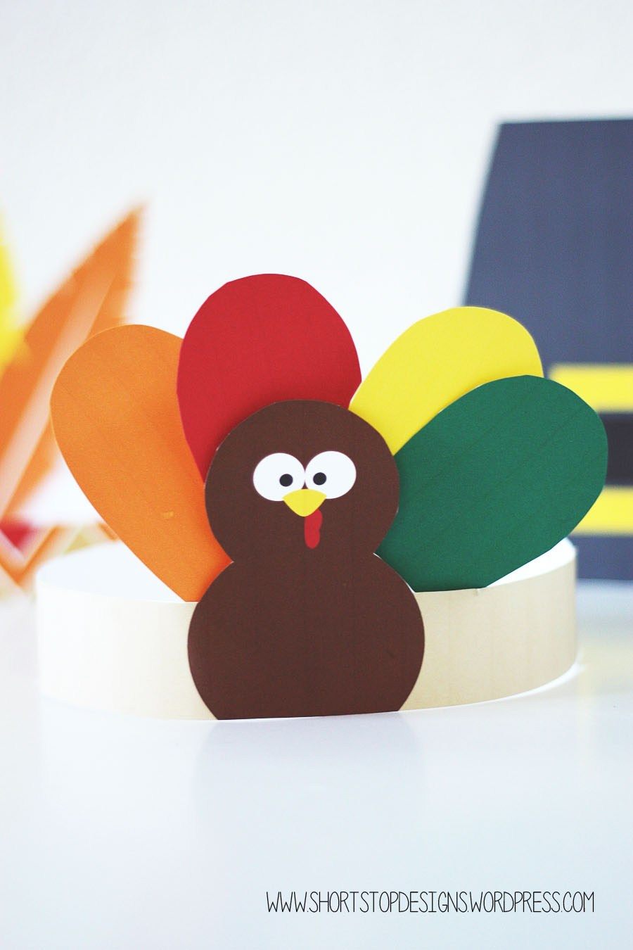 Thanksgiving Kids Hats – Free Printables – Short Stop Designs - Free Printable Thanksgiving Hats