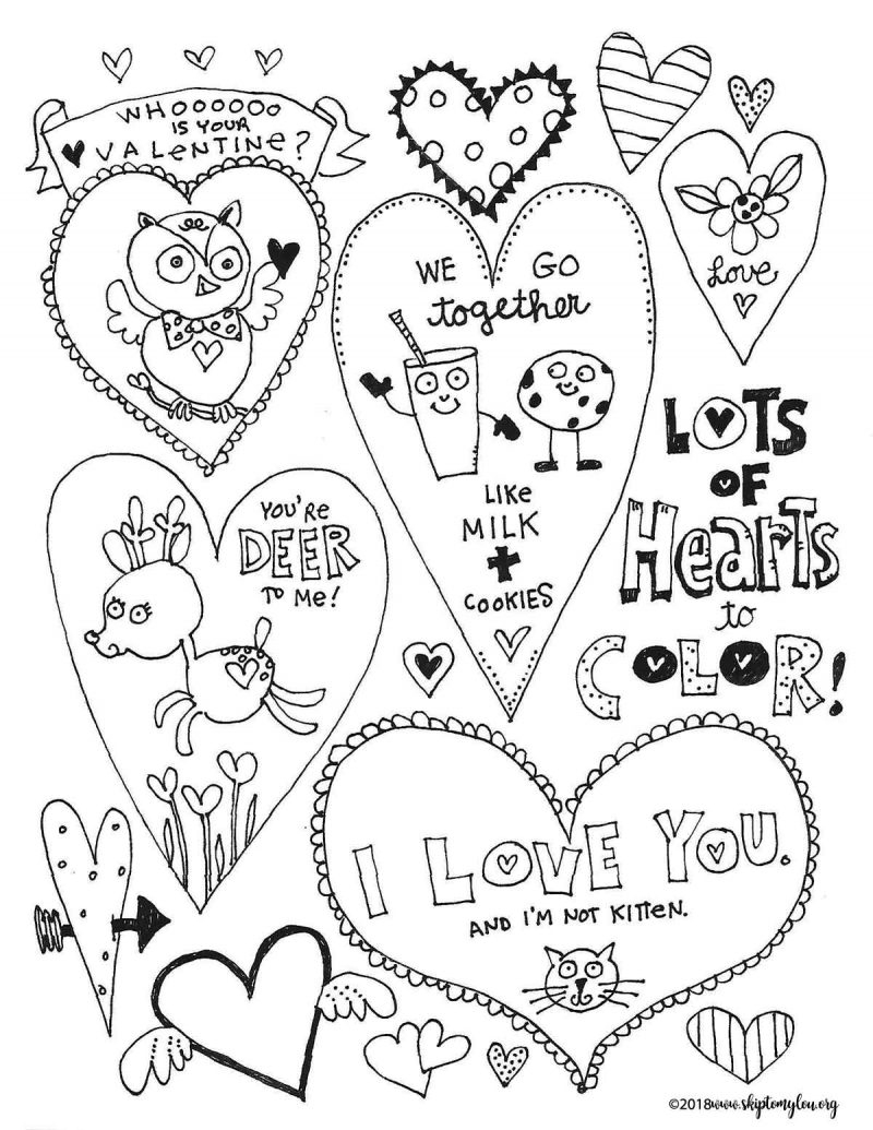 The Best Free Valentines Day Coloring Pages | Skip To My Lou - Free Printable Valentines Day Coloring Pages