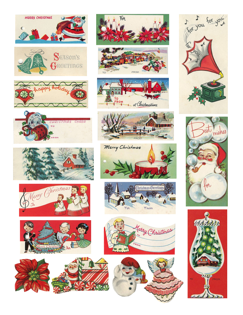 The Cheeky Seagull: Free Printable Vintage Christmas Tags!! - Free Printable Vintage Christmas Tags For Gifts
