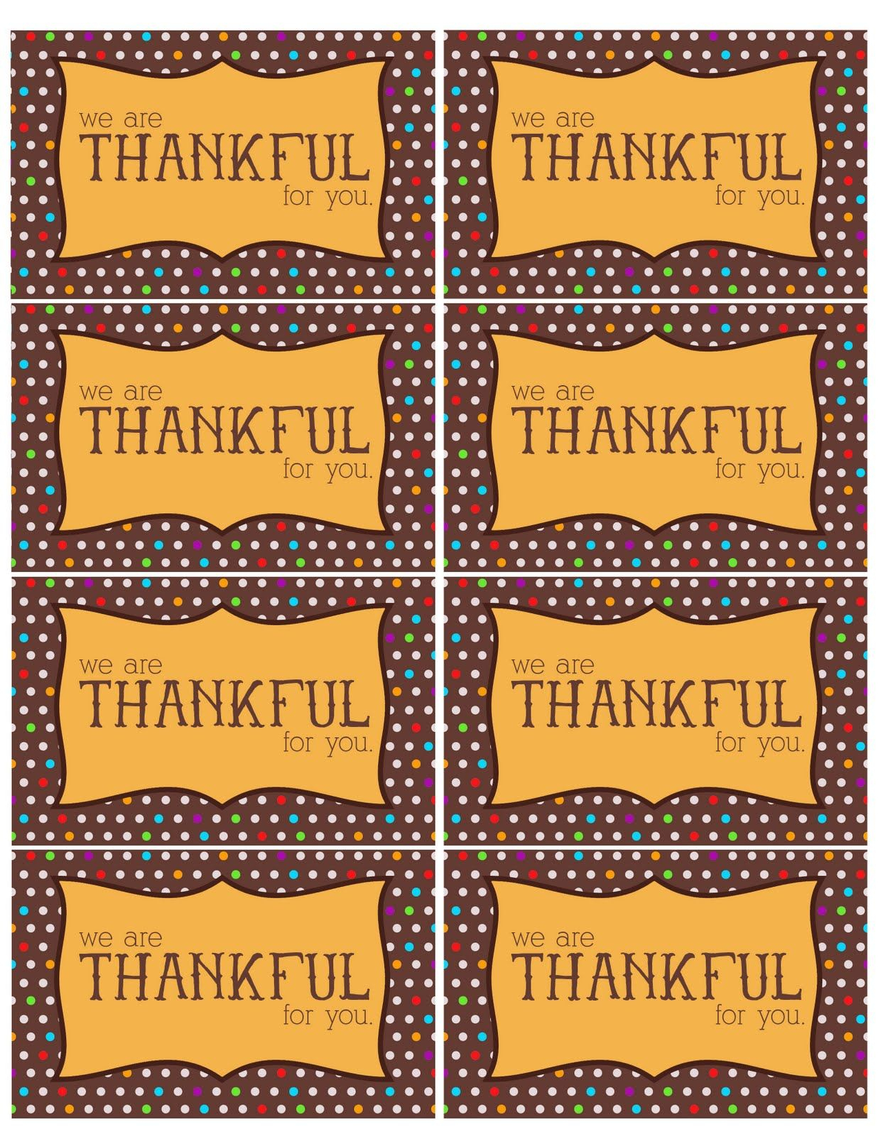 The Larson Lingo: Thankful For You {Free Printable} | Teacher - Thankful For You Free Printable Tags