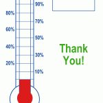 Thermometer Template, Fundraising, Goal, Blank & Printable   Free Printable Thermometer Goal Chart