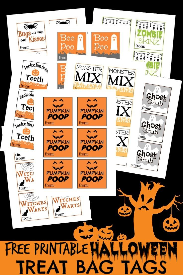 These Free Printable Halloween Treat Bag Tags Are So Cute And I Love - Free Printable Goodie Bag Tags