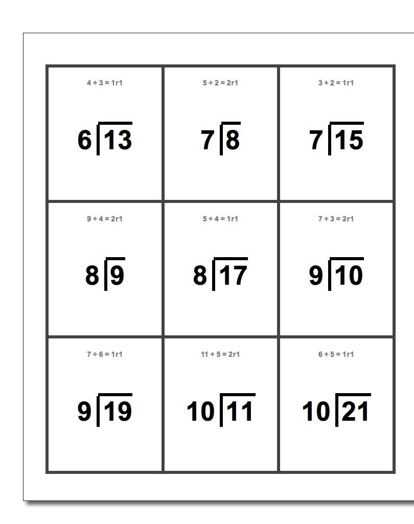 This Page Contains Links To Free Math Worksheets For Printable Flash - Free Printable Division Flash Cards
