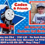 Thomas The Tank Engine Train Printable Diy Birthday Party Invitation   Thomas Invitations Printable Free