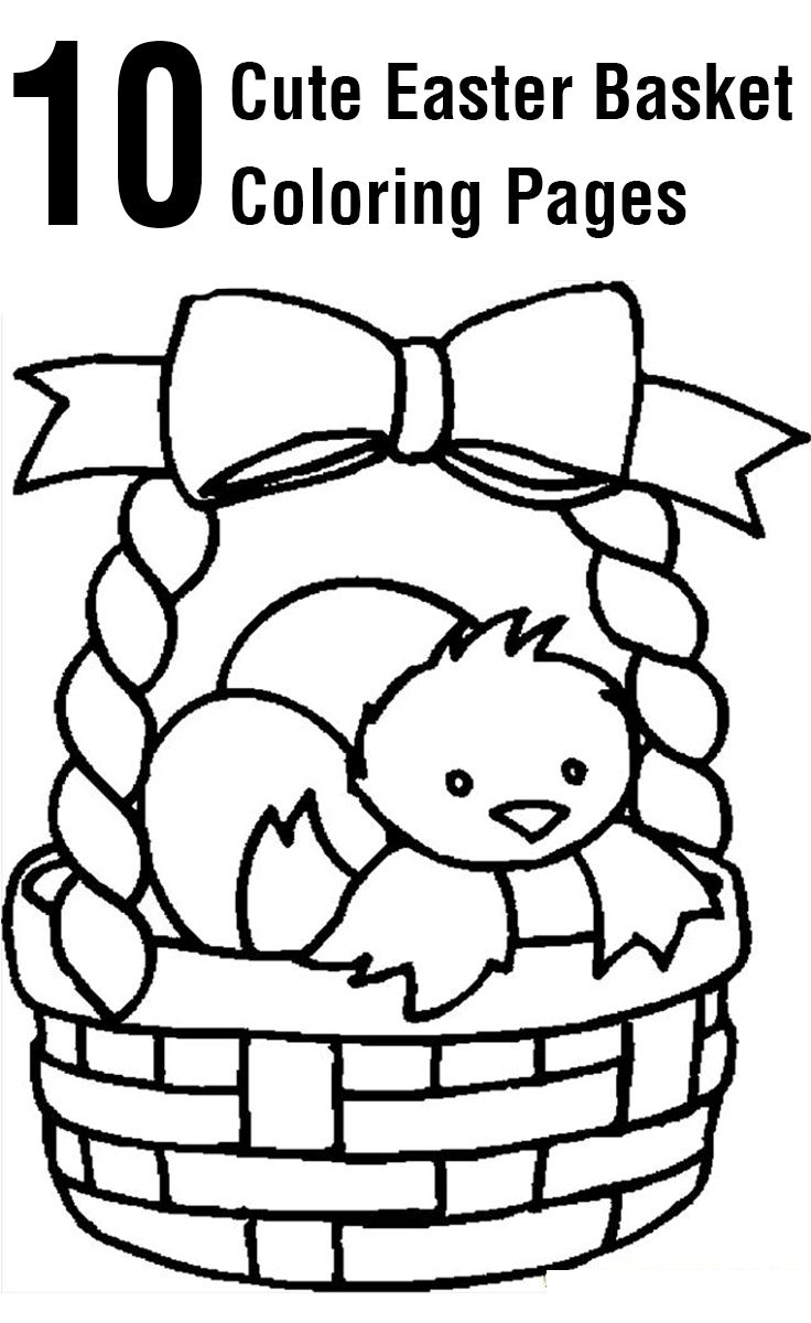 Top 10 Free Printable Easter Basket Coloring Pages Online | Coloring - Free Printable Easter Basket Coloring Pages