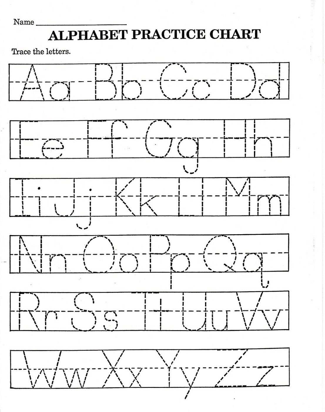Trace Letter Worksheets Free | Reading And Phonics | Alphabet - Free Printable Alphabet Worksheets For Kindergarten