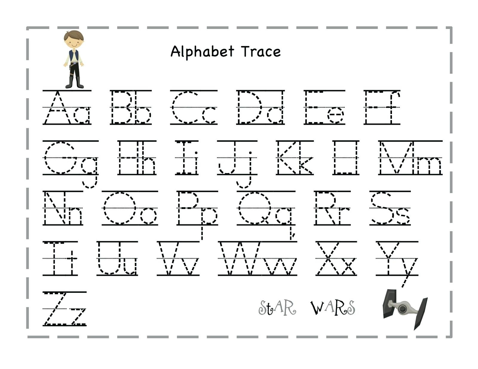 Tracing Alphabet Letters Printable Printable Tracing Letter Free - Free Printable Alphabet Letters Upper And Lower Case