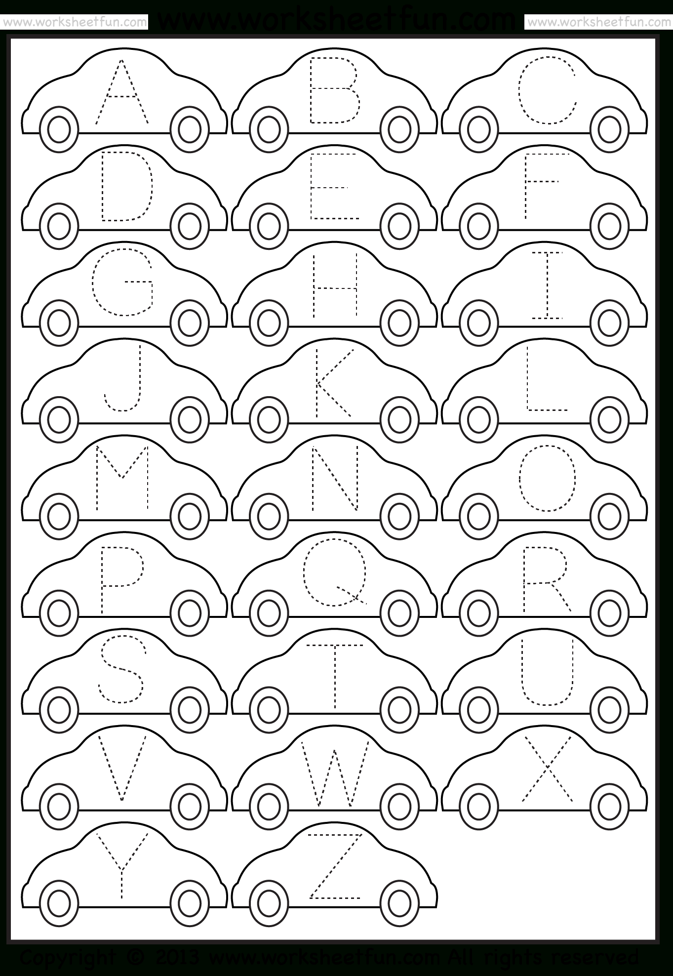 Tracing – Letter Tracing / Free Printable Worksheets – Worksheetfun - Free Printable Alphabet Pages