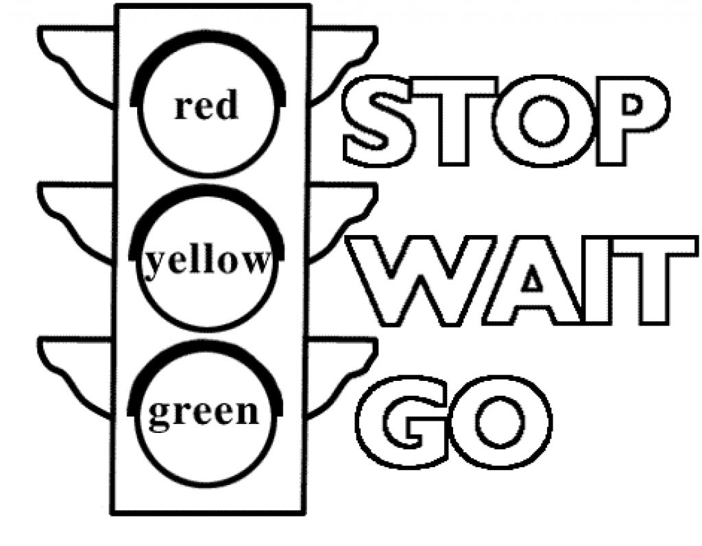 Traffic Light Signs Coloring Pages Printable Coloring Pages For - Free Printable Stop Sign To Color