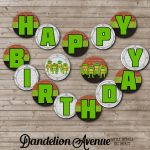 Turtle Ninja Birthday Printable Banner | Dandelion Avenue   Free Printable Ninja Turtle Birthday Banner