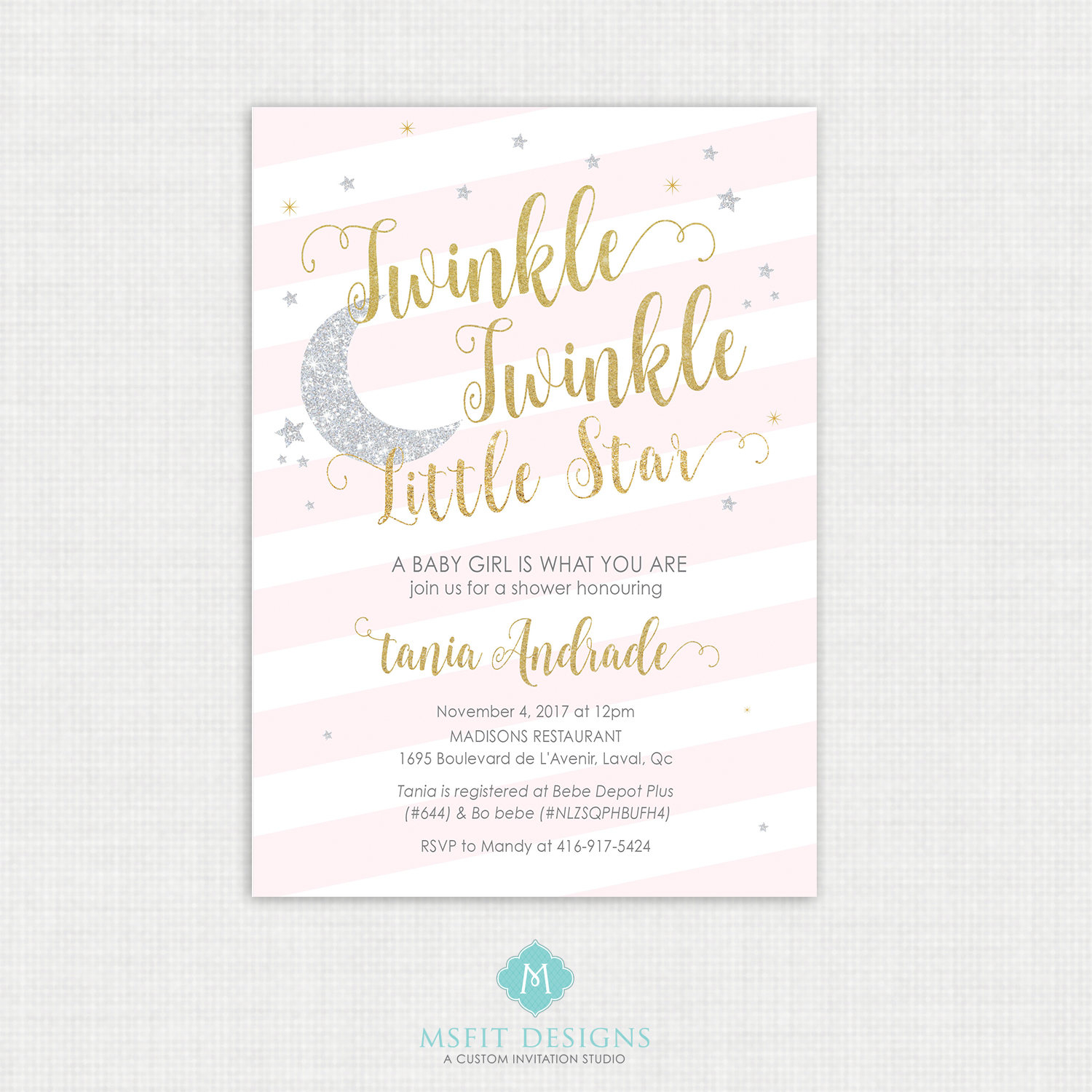 Twinkle Twinkle Little Star Baby Shower Invitations - Twinkle Invitation - Free Printable Twinkle Twinkle Little Star Baby Shower Invitations