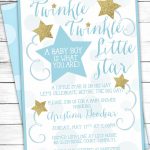 Twinkle Twinkle Little Star Party Theme Planning, Ideas & Supplies   Free Printable Twinkle Twinkle Little Star Baby Shower Invitations