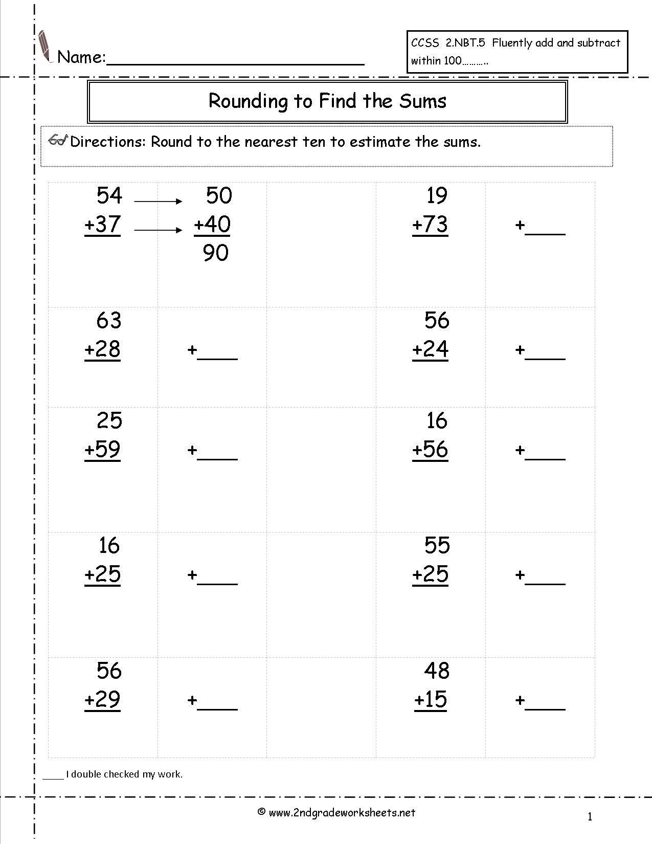 Two Digit Addition Worksheets - Free Printable Two Digit Addition Worksheets