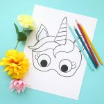 Unicorn Masks To Print And Color {Free Printable}   It's Always Autumn   Free Printable Paper Masks