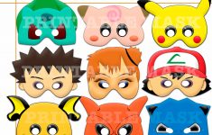 Free Printable Pokemon Masks