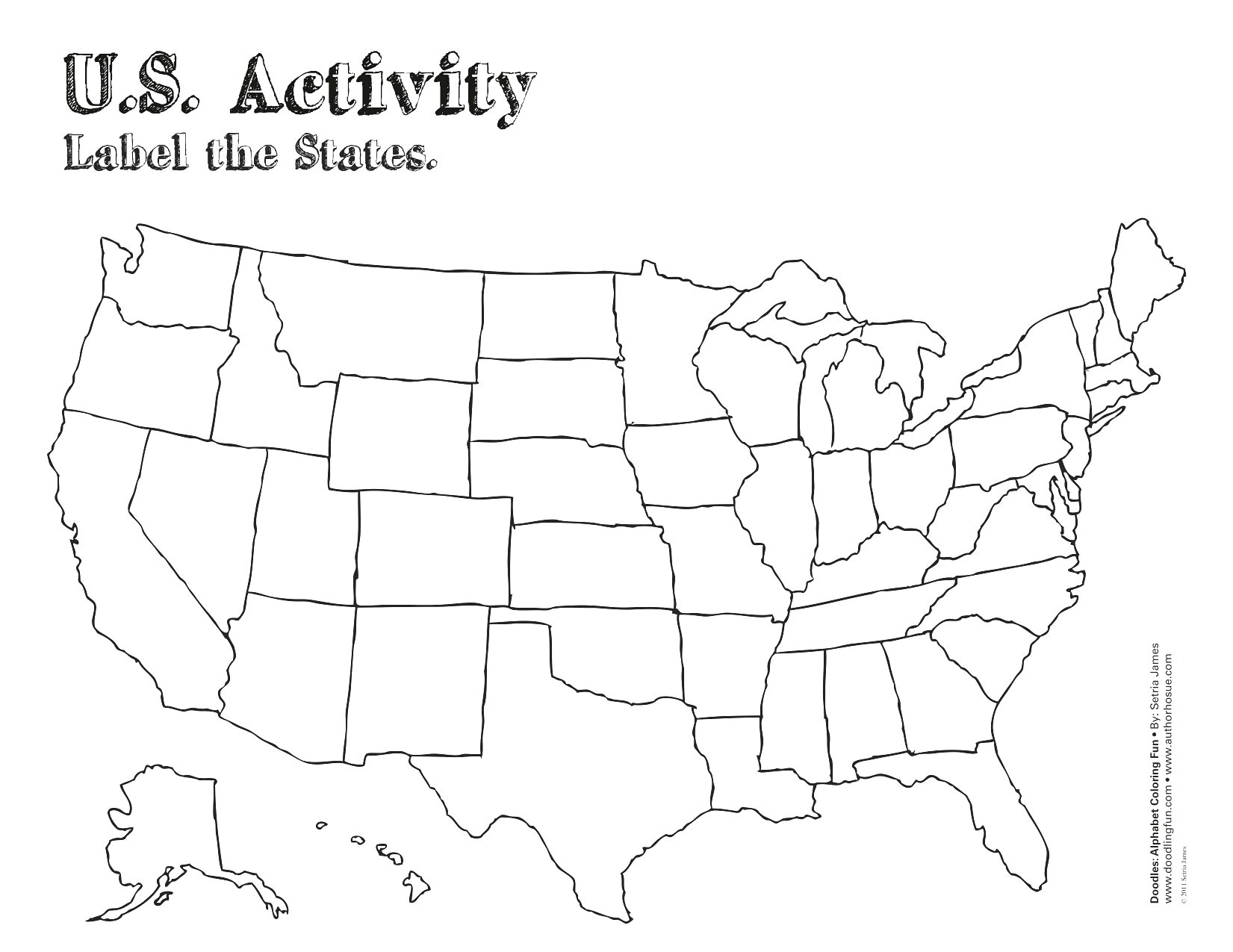 Us Map With Labels Of States Us Map Without Labels New Free Blank - Free Printable Outline Map Of United States