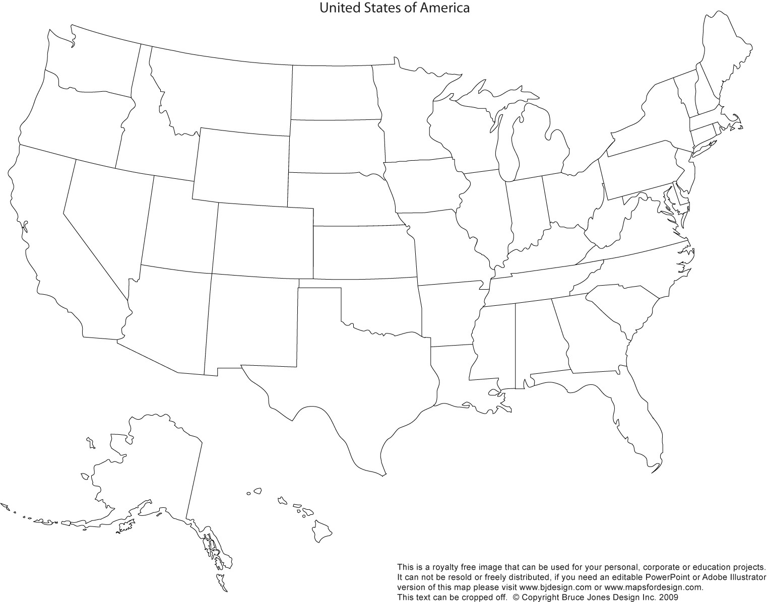 Us State Outlines, No Text, Blank Maps, Royalty Free • Clip Art - Free Printable State Maps