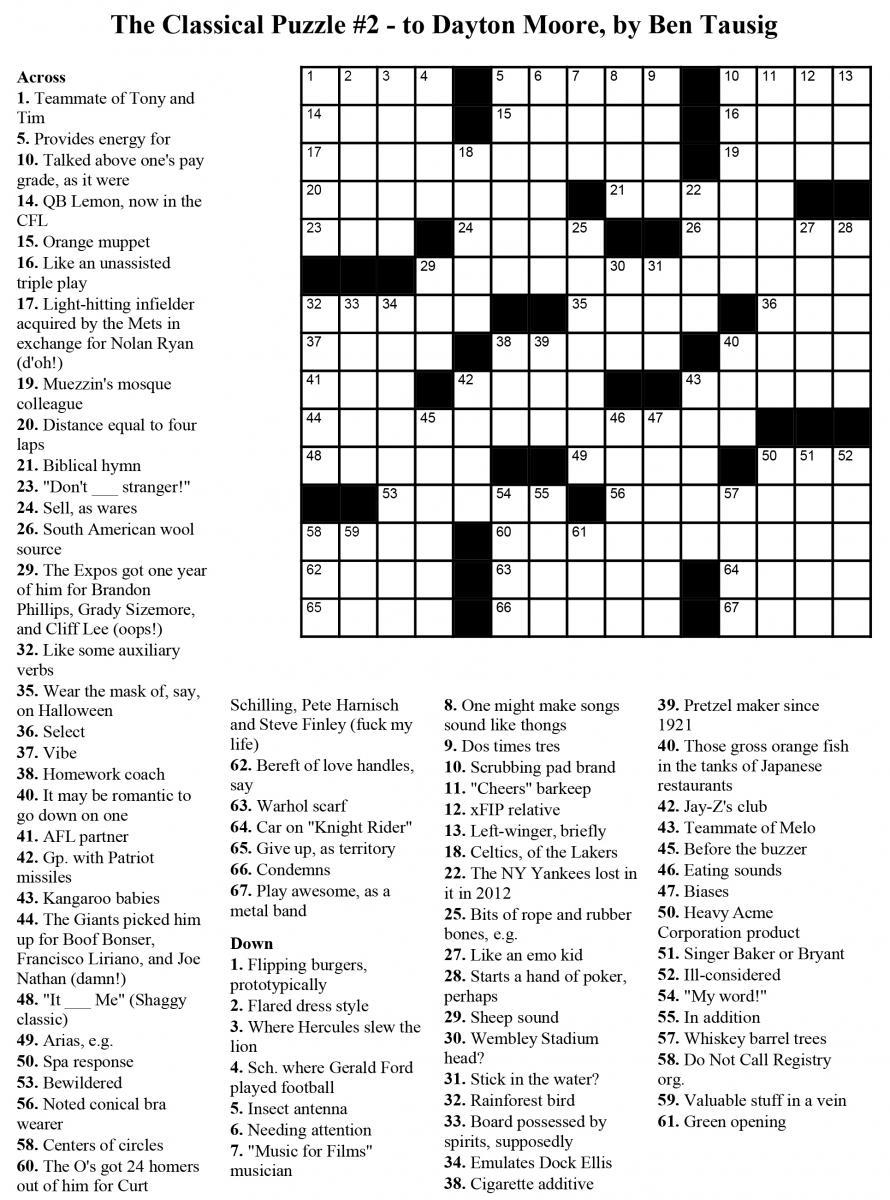 Free Printable Crosswords Usa Today Free Printable