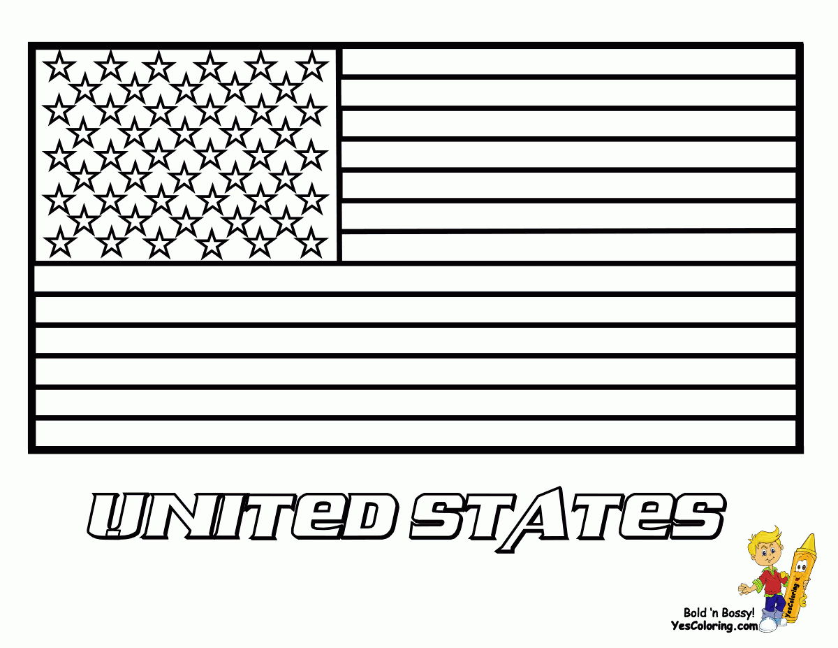 Usa Flag Coloring Pages - Free Large Images | Coloring Pages | Flag - Free Printable American Flag Coloring Page