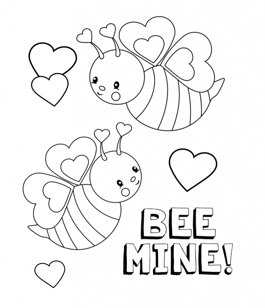 Valentines Coloring Pages - Happiness Is Homemade - Free Printable Valentine Decorations