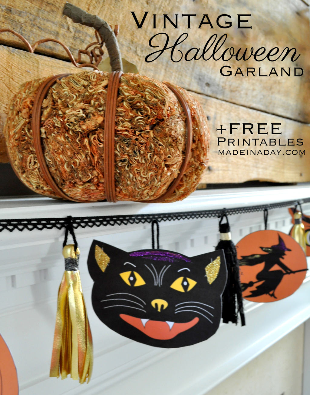 Vintage Halloween Printable Garland - Free Printable Vintage Halloween Images