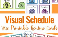 Visual Schedule – Free Printable Routine Cards – Natural Beach Living – Free Printable Images