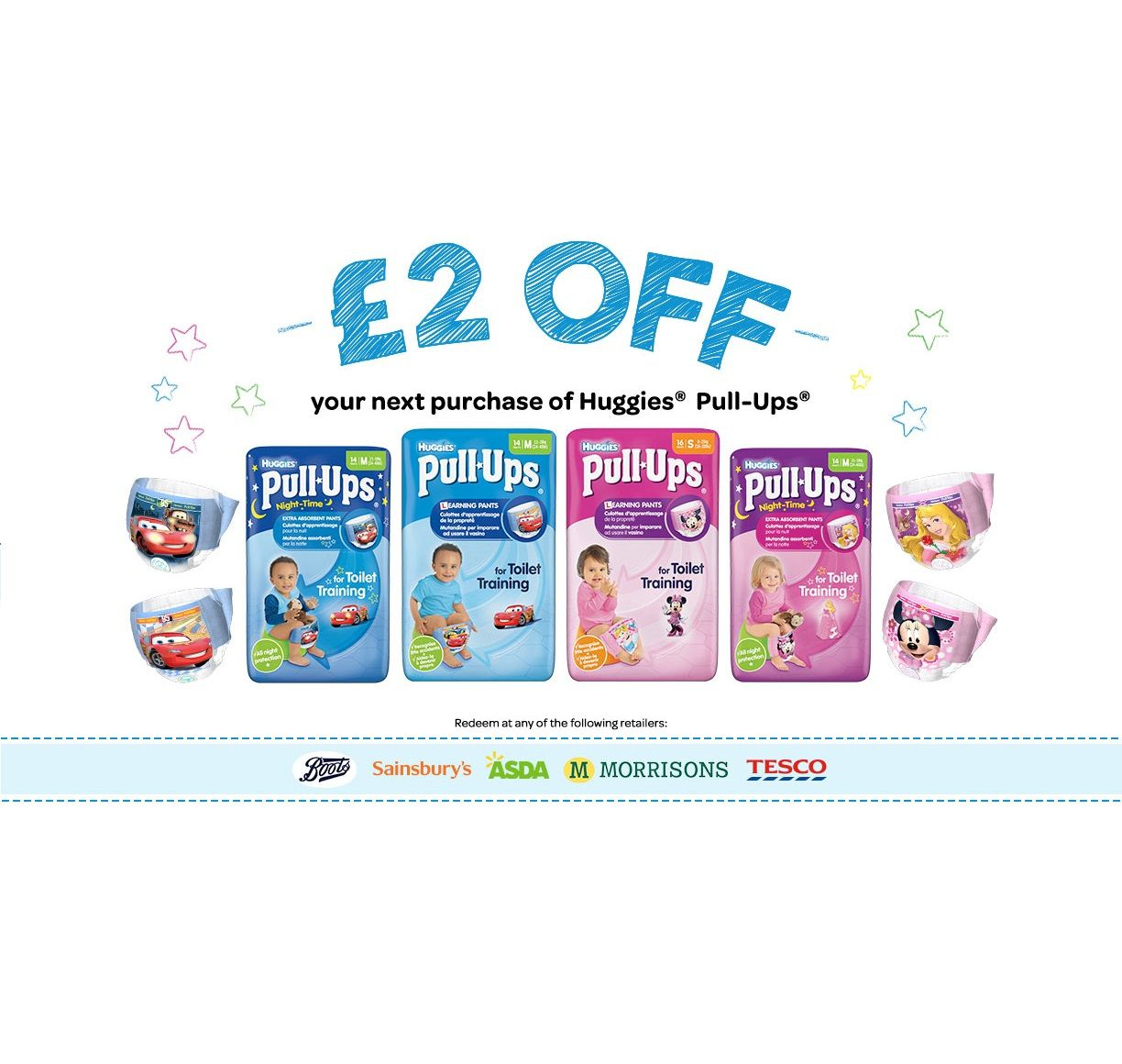 Voucher Code £2 Off Huggies Pull Ups | Baby Stuff Uk | Coupons - Free Printable Coupons For Pampers Pull Ups