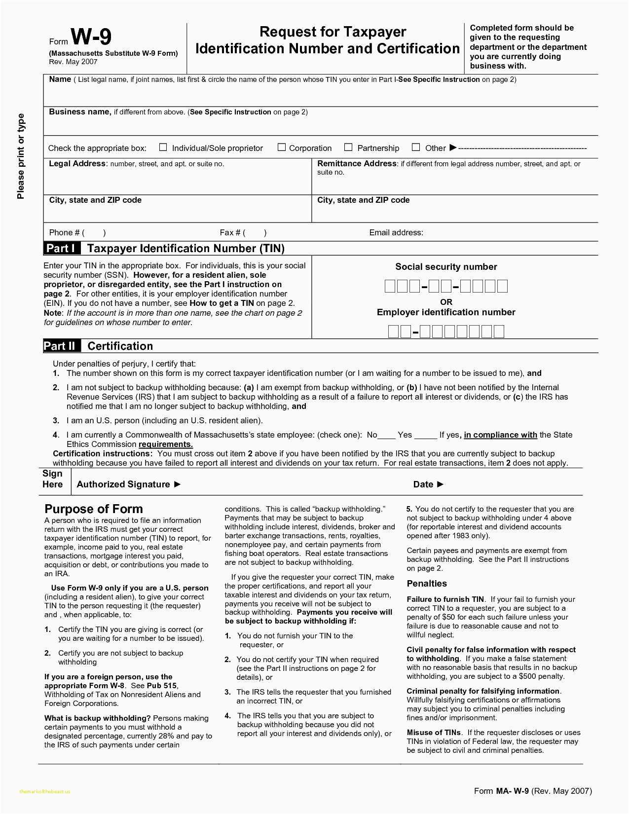 W 9 Form 2024 Printable Irs Erinna Ladonna