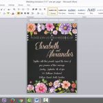 Wedding Invitation Template For Ms Word   Youtube   Free Printable Wedding Invitation Templates For Microsoft Word