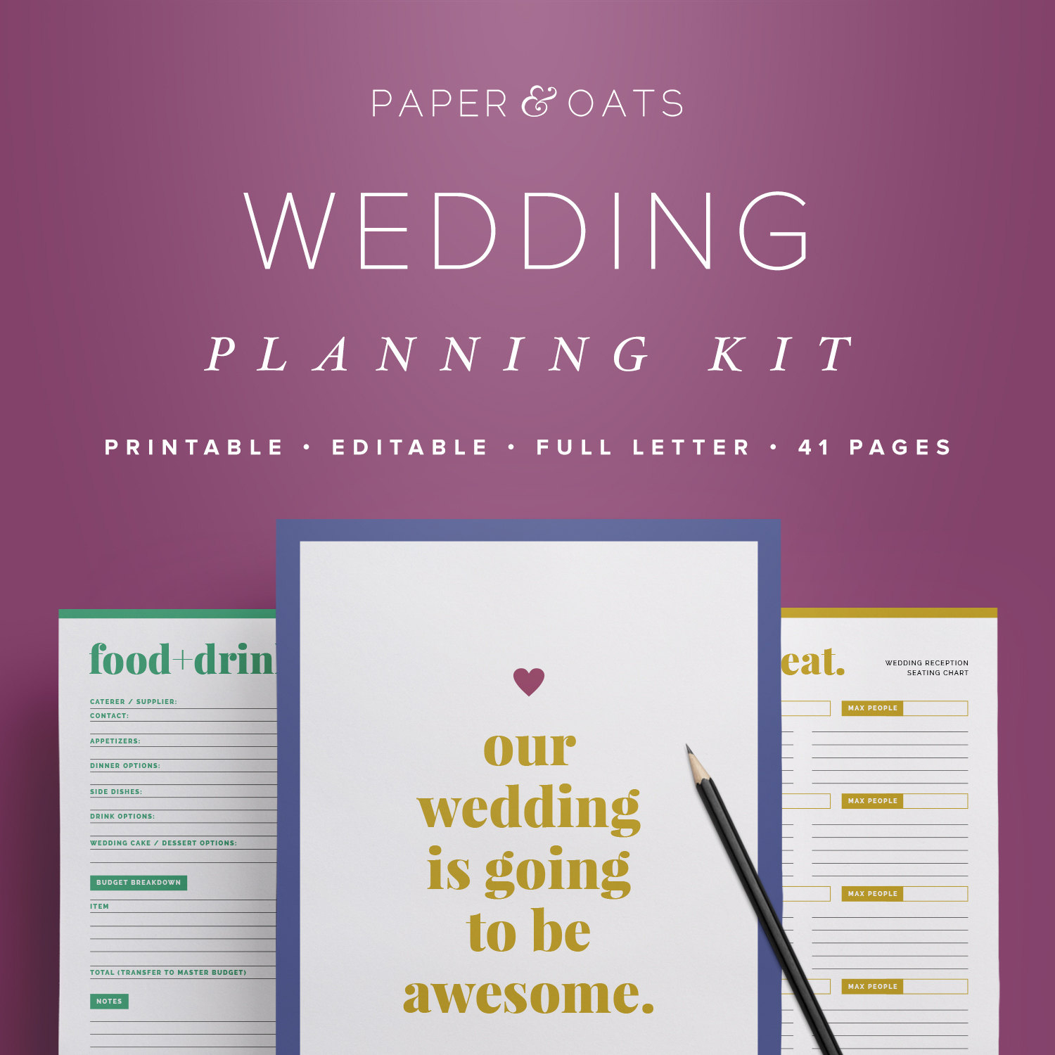 Wedding Planner Book Sample – Free Wedding Template - Free Printable Wedding Organizer Templates