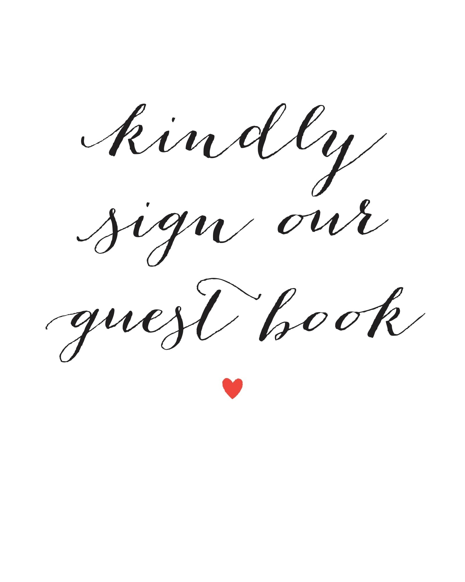 Wedding Signs Printables And Diy Templates Of Signs - Please Sign Our Guestbook Free Printable