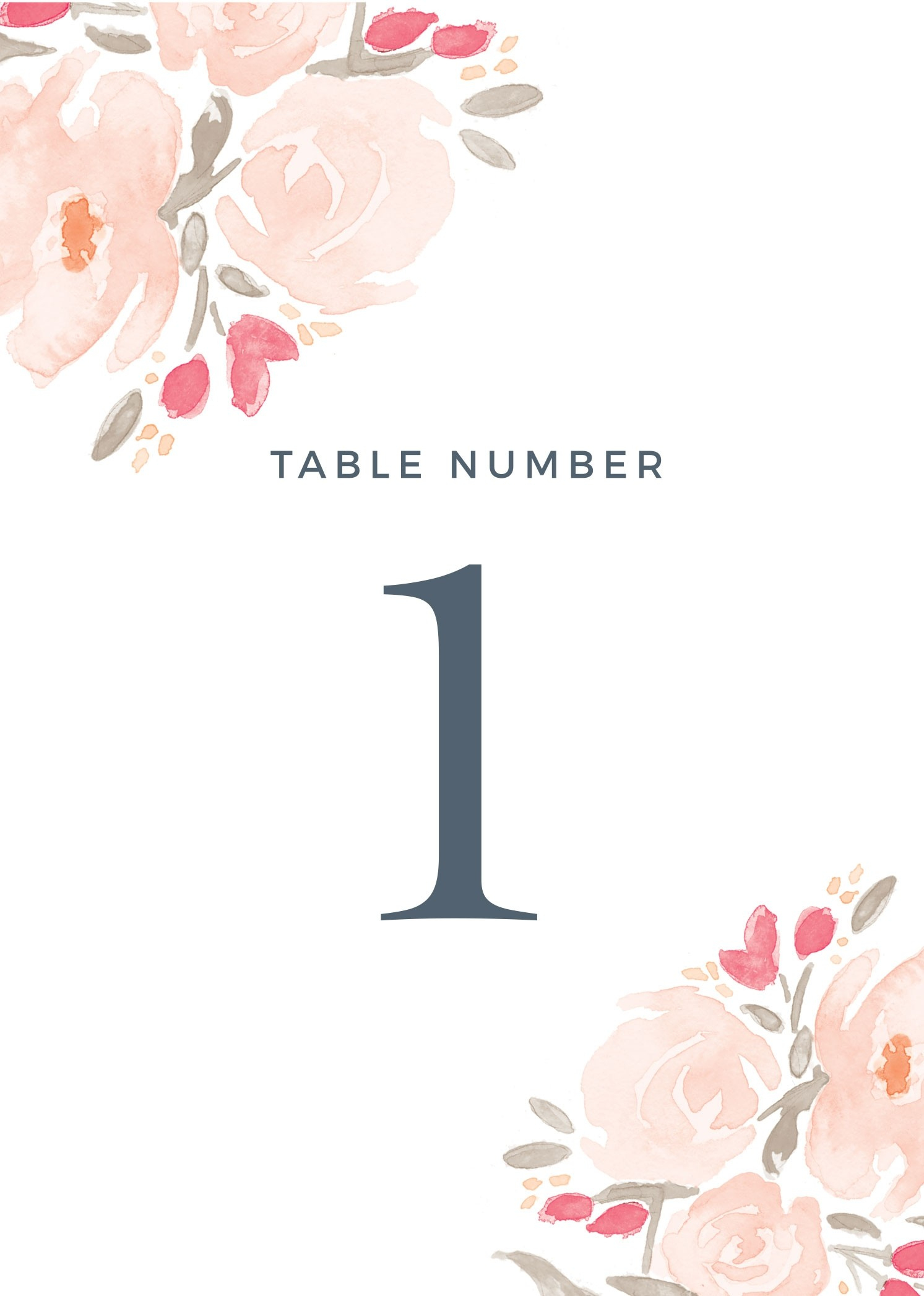 Wedding Table Numbers | Printable Pdfbasic Invite - Free Printable Table Numbers 1 20