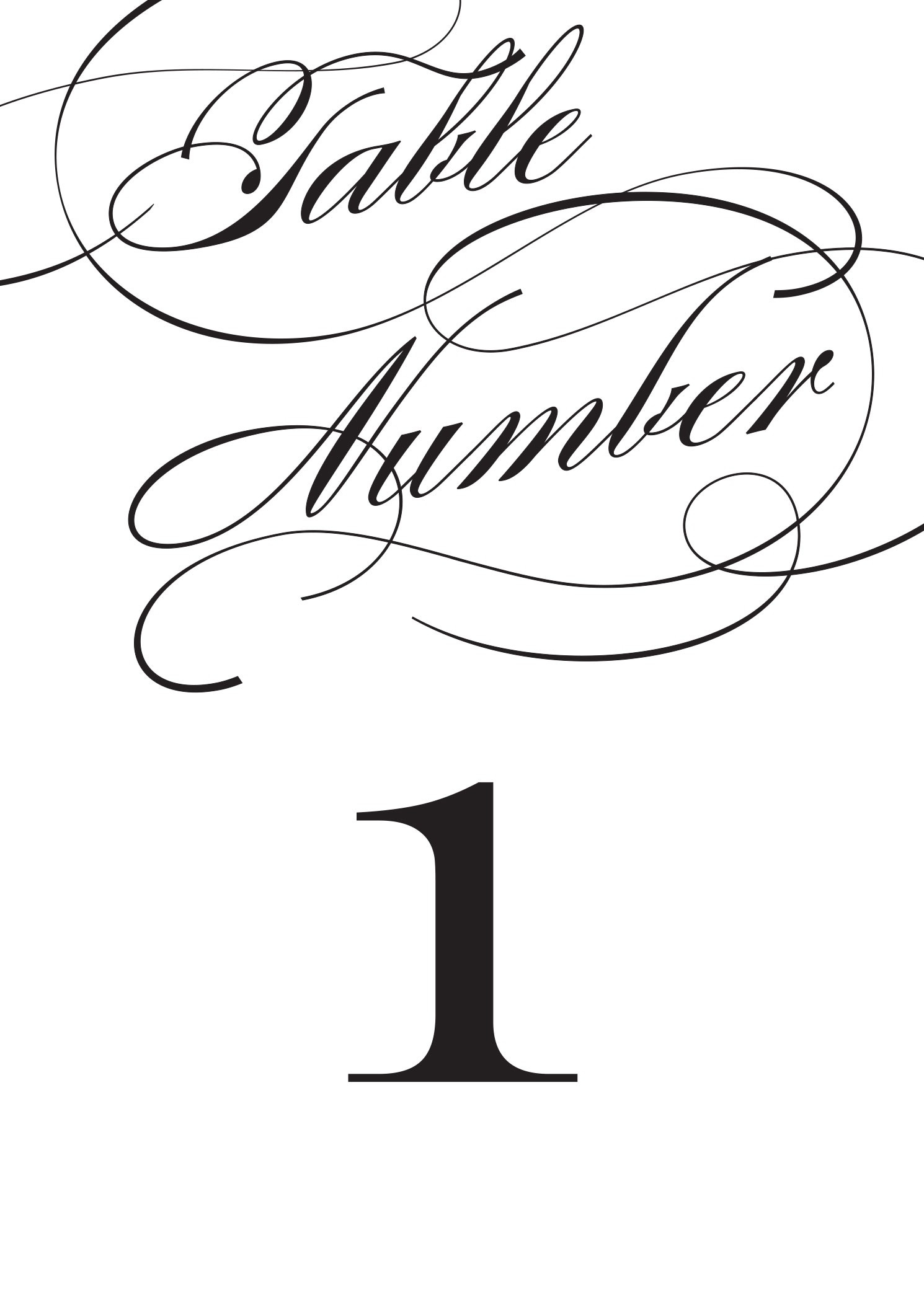 Wedding Table Numbers | Printable Pdfbasic Invite - Free Printable Table Numbers 1 20