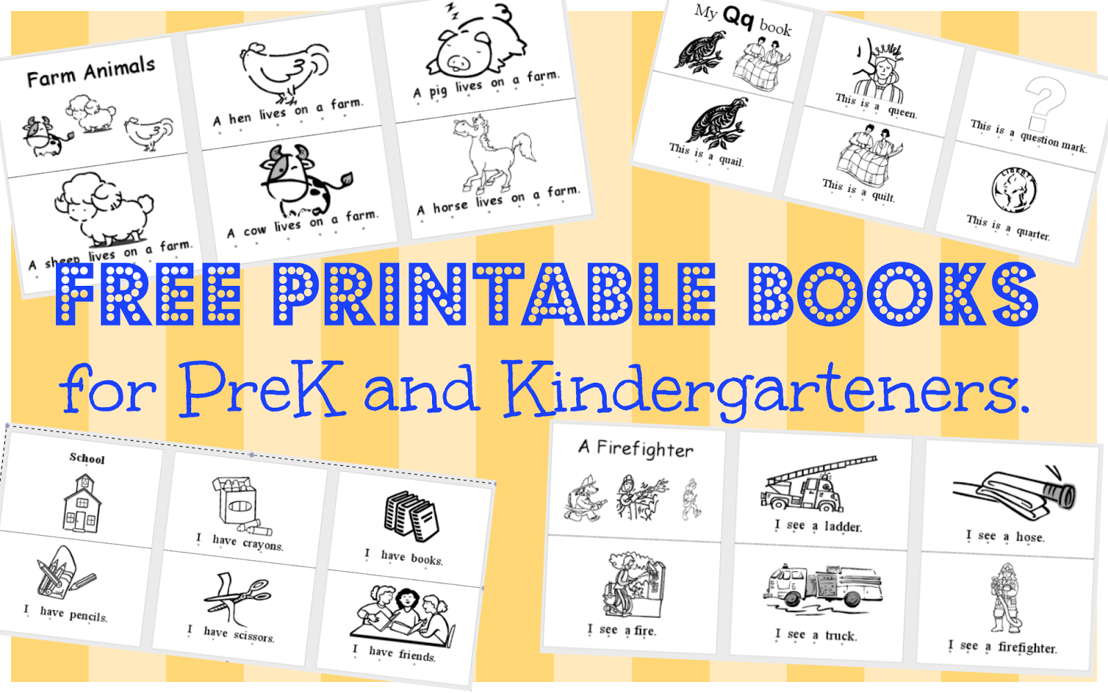 Wild Rumpus Schoolhouse: *printable Books (Pk-K) | Preschool - Free Printable Books For Beginning Readers