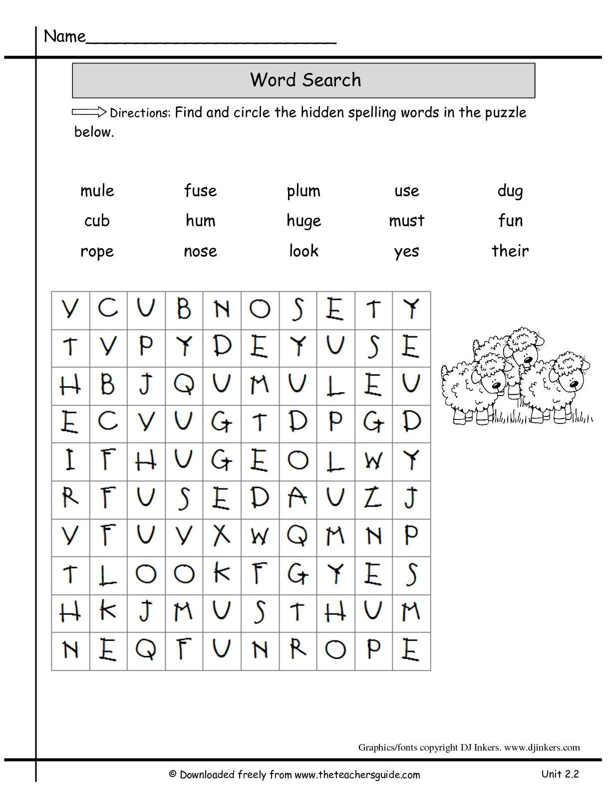 Wonders Second Grade Unit Two Week Two Printouts - 2Nd Grade Word Search Free Printable