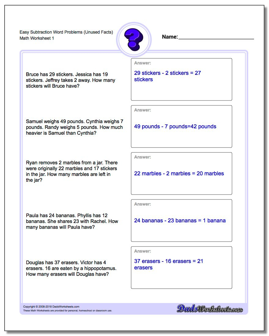 Word Problems - Free Printable Division Word Problems Worksheets For Grade 3