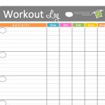 Workout Log Exercise Log Printable Forfreshandorganized, $3.50   Free Printable Fitness Log